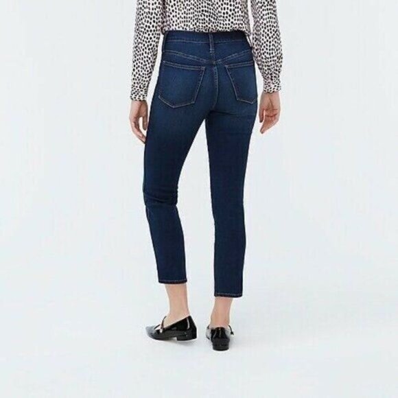 J. Crew High-Rise Vintage Straight Jean with Button Fly in Stormy Ink Size 28 - Picture 4 of 13